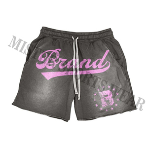 Custom All Over Print Streetwear gráfico Boxy Fit recortada camiseta y pantalones cortos de los hombres de encargo de dos piezas conjunto de pantalones cortos - Product Image 5