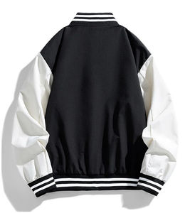 Chaquetas de Diseñador Personalizadas al por Mayor OEM, Chaquetas Casuales de Béisbol con Letras, Chaqueta Universitaria Unisex de Lana, Chaquetas de Moda Urbana - Product Image 4