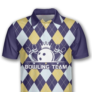 Sublimación personalizada Reversible de secado rápido de alta calidad impresa 100% poliéster ligero camisas de bolos Unisex OEM - Product Image 6