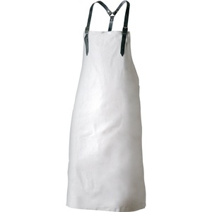 Ingo Light Grey Grain <b>Leather</b> Breast <b>Apron</b> Approx. 100 X 80 cm by FELDTMANN - Product Image 1