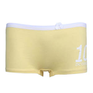 กางเกงบ็อกเซอร์ผู้หญิงเชส วาเลว์(UA-381)-วัสดุไลคร่า ไซส์ M สีเหลือง - Product Image 1