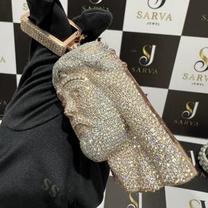 Pendentif en argent sterling S925 plaqué or rose de style hip-hop en forme de Jésus, pendentif en diamant moissanite, collier pour homme à porter en soirée, IGI - Product Image 4