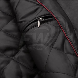 Oem <b>Top</b> Selling Customized Men's Black B3 Shearling <b>Leather</b> Jacket <b>High</b> Quality Low Moq Plus-size Winter Heated <b>Leather</b> Jackets - Product Image 5