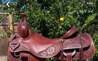 Selle anglaise en cuir véritable avec arceau en bois |   Équipement d'équitation western |   Ajustement durable et confortable |   Matériel de travail en corde de qualité supérieure
