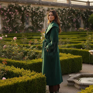 Nuevo Abrigo de Gabardina Moderno para Mujer, Abrigo Largo con Cinturón, Transpirable, de Lana, Cortavientos, Clásico, Cruzado, Ropa de Abrigo de Moda para Invierno - Product Image 3