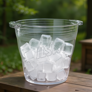 Secchiello portaghiaccio <b>Plastica</b> (26x25cm) per bottiglia CRYSTAL Trasparente 2592026 - Product Image 3