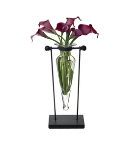 Jarrón de aluminio de fabricante de confianza con superficie pulida a mano y parte superior cónica adecuada para centros de mesa modernos - Product Image 2