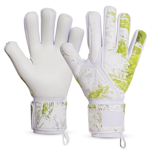 Gants de gardien de but en latex imperméables à doigts entiers avec sangle de poignet réglable respirante pour l'entraînement au football OEM - Product Image 1