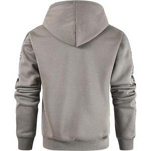 เสื้อฮู้ดสวมหัวผ้าคอตตอน100% หนักของผู้ชายดีไซน์ใหม่พิมพ์โลโก้สำหรับฤดูหนาว - Product Image 2