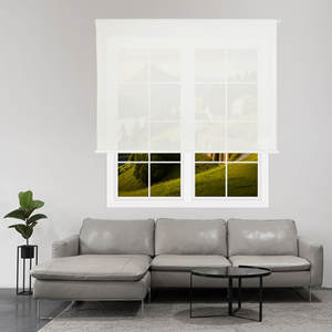 Persiana Enrollable Translúcida Lisa Well Home - Blanco Hueso, 140 x 250 cm (ancho x largo)/Tamaño del tejido 137 x 245 cm - Product Image 6