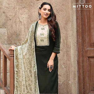 Kurti en rayonne réversible Artriddh pour femmes hauts formels de style indien/pakistanais Diwali Occasion toutes saisons exportation en gros - Product Image 1