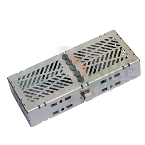 Caja de esterilización de Instrumentos dentales SurgiRight con 5/10 bandejas de instrumentos Fuente de energía eléctrica de acero inoxidable - Product Image 1