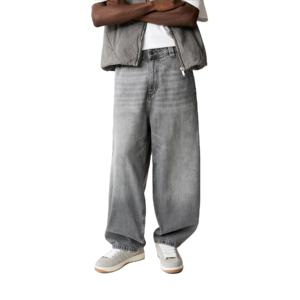 Oem Mens Jeans Denim Streetstyle Oversized Unisex Ultra Baggy Jeans Hombres Straight Blue Wide Leg Jeans para hombres - Product Image 1