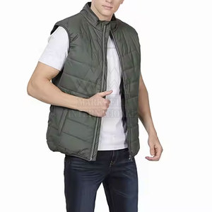 Gilet d'hiver matelassé pour homme, design personnalisé avec votre propre logo, vêtements décontractés pour homme, gilet d'hiver matelassé pour homme - Product Image 5