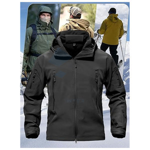 Chaqueta de moda reflectante Softshell para hombre, ropa de calle de alta visibilidad, estilo Hip Hop, cortavientos personalizado al por mayor - Product Image 6