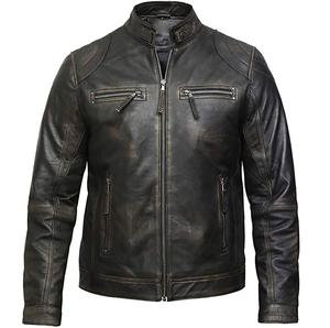 Veste en cuir noir homme - Product Image 4