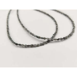 Perles de diamant gris naturel non taillées 100% naturelles 2-3 mm Diamants fantaisie de couleur naturelle - Product Image 2
