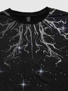 Wholesale New <b>Design</b> Rhinestone T <b>Shirts</b> For Men Street Wear Fashion Men <b>Custom</b> <b>Design</b> Rhinestone T <b>Shirt</b> - Product Image 6