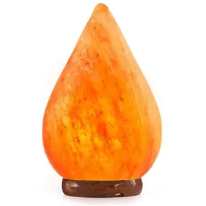 Натуральная кристаллическая Гималайская соляная лампа в форме слезы, Гималайская каменная соляная лампа, поставщик из Пакистана