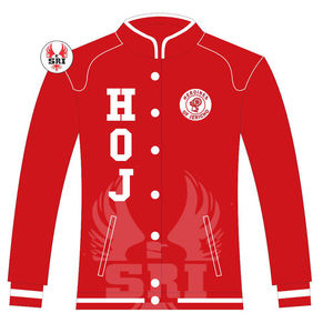 Chaqueta Universitaria Personalizada de Carreras Heroines of Jericho |   Chaqueta de Carreras HOJ Masons Bordada a Medida en Sarga de Algodón - Product Image 2