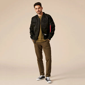 Haute qualité personnalisable à capuche hommes coupe-vent Bomber veste 100% Polyester pour hiver travail formation usine en gros - Product Image 4