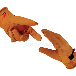 Venta caliente Guantes de conducción de cuero de diseño de calidad superior Guantes de conducción de cuero de moda al por mayor ecológicos - Product Image 3