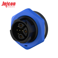 Connecteur hybride mâle/femelle M19 3+5 broches 15A 5A à verrouillage par poussée, étanche IP67 pour le contrôle des signaux d'éclairage LED