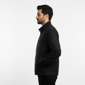 Veste moderne en toile pour hommes, vêtements d'extérieur décontractés et respirants, design avec logo personnalisé, streetwear stylé, manteau d'hiver, vente en gros - Product Image 3