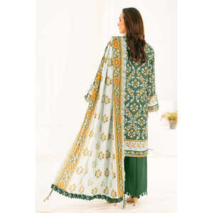 ชุดสูทคัตตาร์พิมพ์ลาย 3 ชิ้นสำหรับผู้หญิง พร้อมผ้าคลุมไหล่ รุ่น K-52083 - Product Image 2