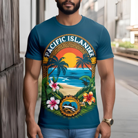T-shirts tricotés de haute qualité pour hommes, col rond uni, 100 % coton, logo frontal, 280 g, toucher doux, personnalisation OEM/ODM, anti-plis