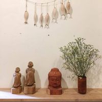 Décoration artisanale de poisson en bois Décoration écologique pour la maison et le mur