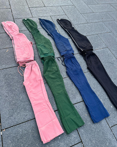 Pantalones acampanados ajustados hechos a medida para hombre con chándal apilado, chándal de maternidad para correr para invierno - Product Image 5