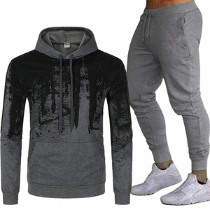 Vente en gros 2026 Derniers ensembles de survêtements d'hiver pour hommes avec logo personnalisé imprimé, haute qualité, polyester respirant, col à capuche, ensembles unis - Product Image 1