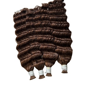 Vietnamese 100% Remy Bundle Wavy Curly for Wig Human Hair Extensions Kinky Tip <b>Tape</b> Ins Virgin Hair Wave Curly Wholesale Price - Product Image 4