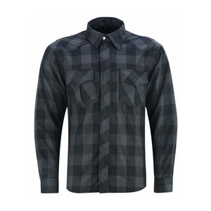 Camisa de Fibra de Aramida Reforzada para Hombre y Mujer, Negra, Talla Grande, Ligera, para Chaqueta de Moto, con Protección CE, de Franela de Algodón, de Secado Rápido - Product Image 2