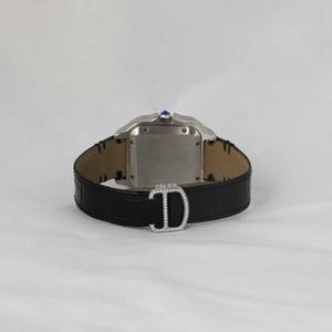 Montre en diamant Moissanite de style Hip Hop de luxe élégante moitié glacé noir brillant cadran romain Premium 20mm accessoire de bande de haute qualité - Product Image 6