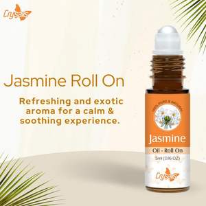Crysalis Pure & Naturel Huile Essentielle de Jasmin Roll-on 5ml-0.16 FLoz pour le Soin des Cheveux - Product Image 3