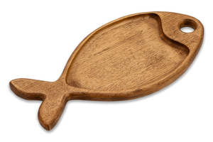 Plateau de service en bois en forme de feuille pour fournitures de restaurant et d'hôtel - Product Image 3