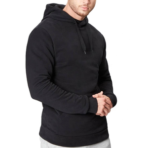 Sudadera con Capucha de Algodón Orgánico para Hombre, Venta al por Mayor de Fábrica, Color Sólido, 100% Algodón, Ecológica, con Bolsillo de Felpa, para Otoño - Product Image 1