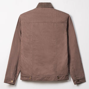 Veste à col en velours côtelé à boutons personnalisable par le fabricant direct, manches longues, style urbain d'hiver, vêtements de neige, tailles XS à 6XL, haute qualité ODM - Product Image 4