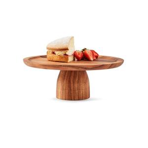 Assiette en bois de style japonais pour servir de la nourriture, plateau à gâteau pour la décoration de gâteaux, plat en bois, vaisselle et fête - Product Image 1