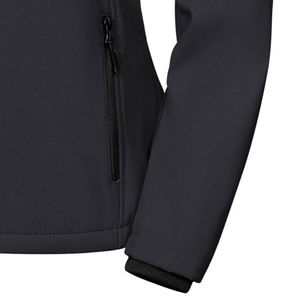 100% Polyester tissu vêtements hiver gros Softshell femmes coupe-vent imperméable respirant à capuche vestes d'extérieur - Product Image 6