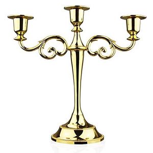 Candelabro Alto y Elegante de Metal Dorado y Plateado para Iglesia, Altar, Recepción de Bodas, Centro de Mesa Navideño - Hecho a Mano - Product Image 5