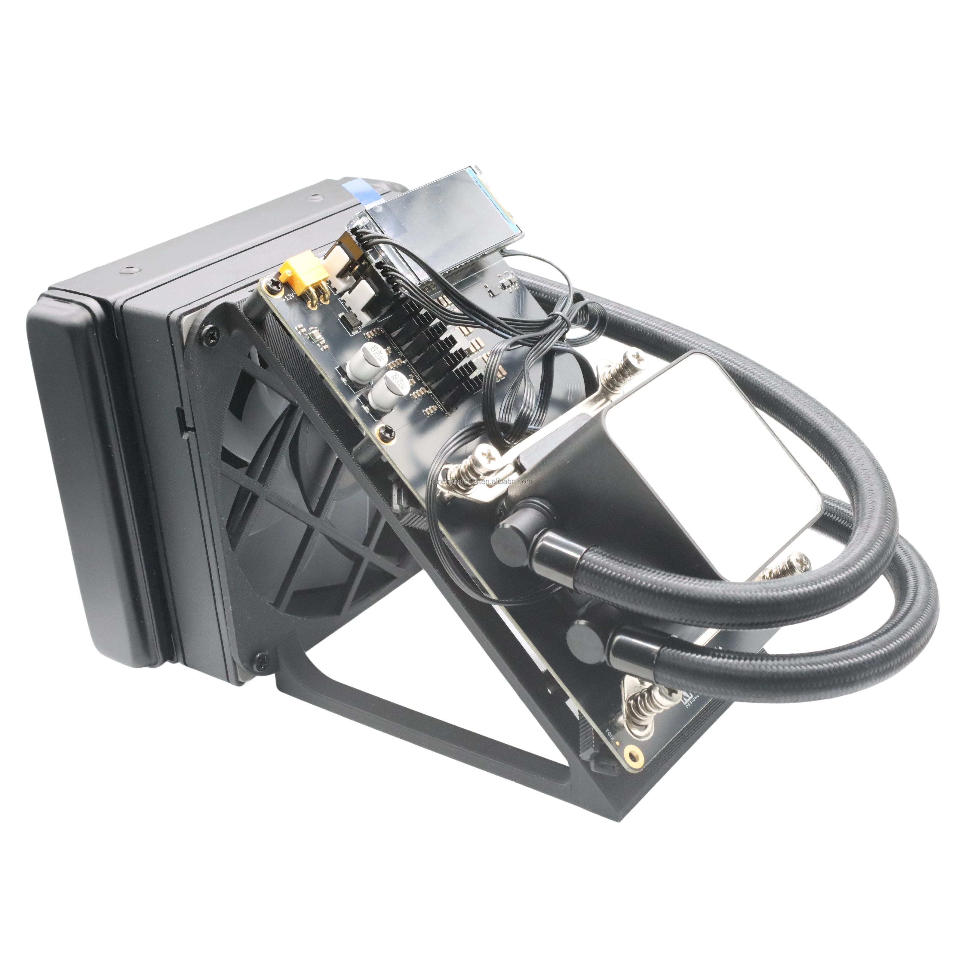 NerdQaxe++ Rev6.1 6T 100W Hydro Cooling Stable Performance Bitcoin