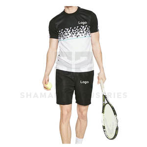 Nuevo Conjunto Deportivo de Tenis 2025, Camiseta de Cuello Redondo y Pantalones Cortos, Protección UV, Absorbe la Humedad, Ecológico, Transpirable, de Poliéster para Hombre - Product Image 6