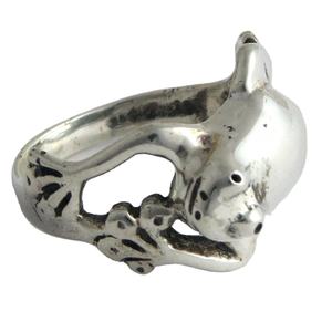 กบรูปร่างร้อนแฟชั่นผู้หญิงธรรมดาเงิน925แหวนเงินสเตอร์ลิงออนไลน์เครื่องประดับเงินอินเดีย - Product Image 1