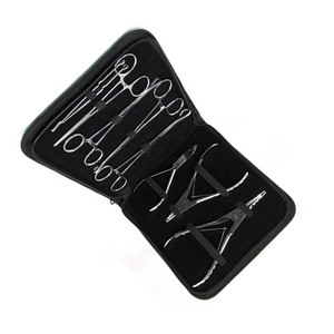 Ensemble d'outils de perçage corporel de 8 pièces, kit d'outils de perçage professionnel en acier inoxydable, poinçon dermique, pinces de perçage avec pochette - Product Image 2