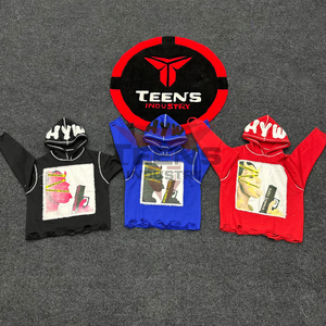 Sweat-shirts pour hommes en sérigraphie délavée 2025, respirants, manches longues, design personnalisé, sweat-shirts pour hommes, service OEM - Product Image 6
