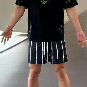 Nueva sublimación personalizada estética Casual gimnasio desgaste hombres verano deporte poliéster pantalones cortos Streetwear baloncesto correr malla pantalones cortos - Product Image 5