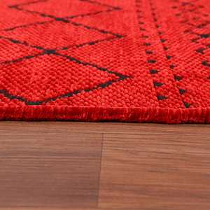 Alfombra de chenilla suave lavable a máquina Netline Home RW1801 - Disponible en ROJO - Product Image 4